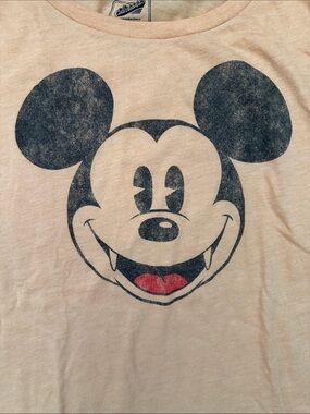 2013 Old Navy - Disney Colab Vampire Mickey Mouse Orange Heather T-shirt -Small
